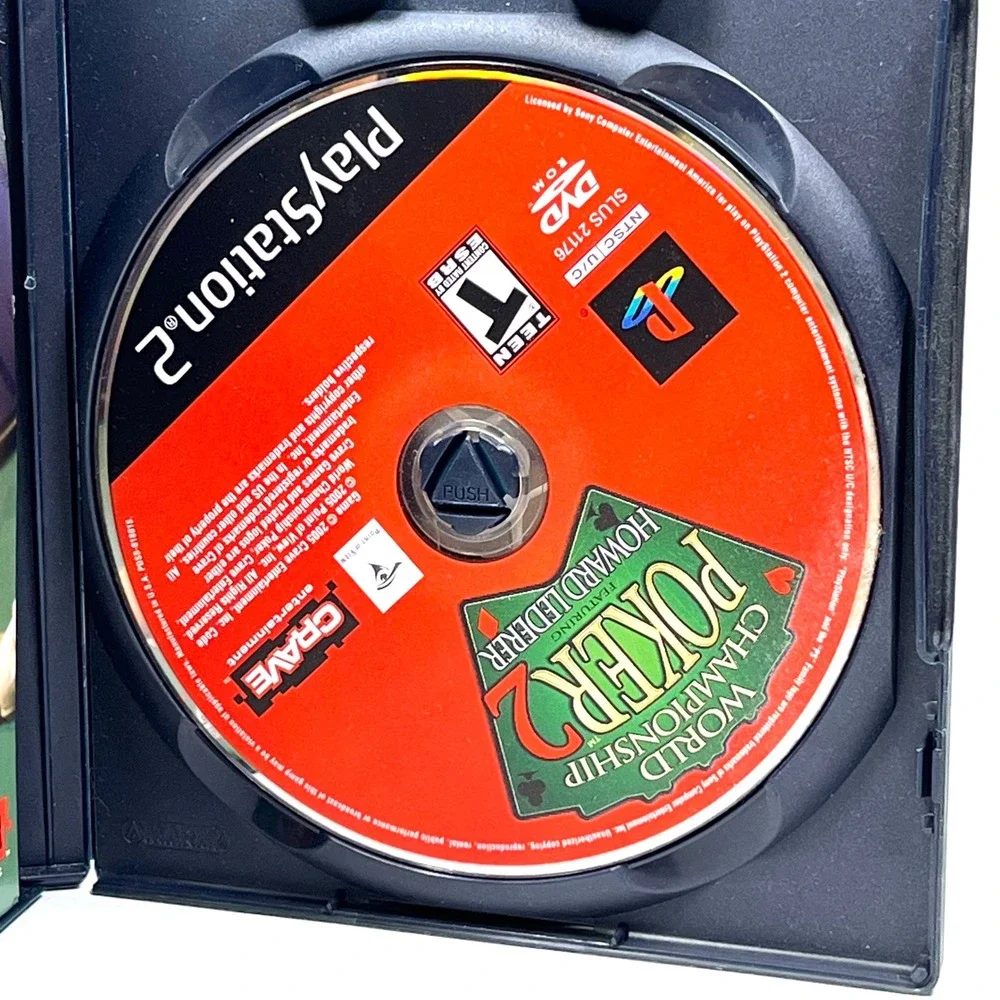 World Championship Poker 2 PS2 Complete CIB Tested Howard Lederer Poker Game